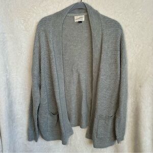 Women's Universal Thread Gray Textured Open Front Cardigan Size‎ Small